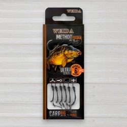 Повідець корповий для волосяних монтажів Weida Method Feeder GZ-14, 6шт/уп, № 6